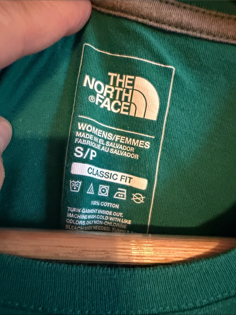 The North Face Women's Teal Logo Short Sleeve Tee - Picture 2 of 5